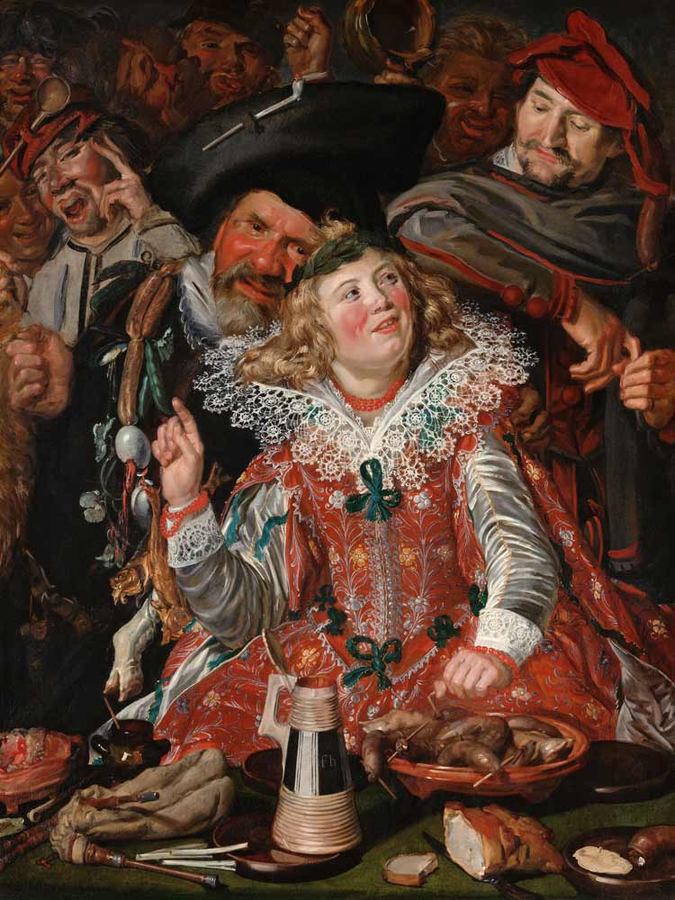 Shrovetide Revellers (The Merry Company) à Frans Hals