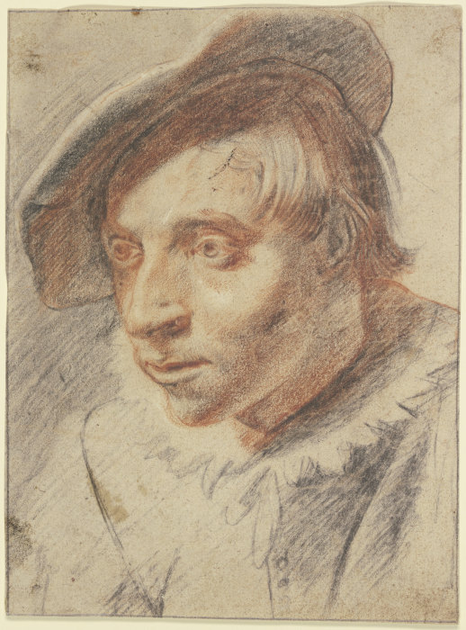Brustbild eines Bauern mit Kappe à Frans Hals
