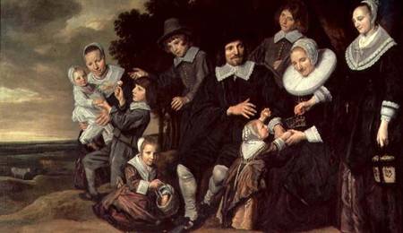 Family Group in a Landscape à Frans Hals