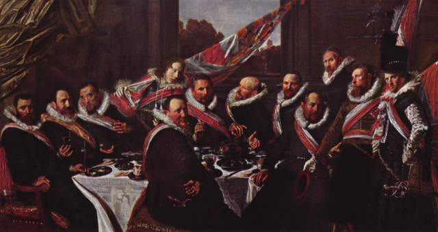 repas de fête des agents des Saint Jorisdoelen à Frans Hals