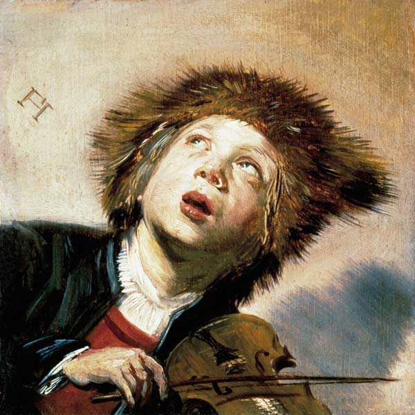 A Boy with a Viol  (pair of 133733) à Frans Hals