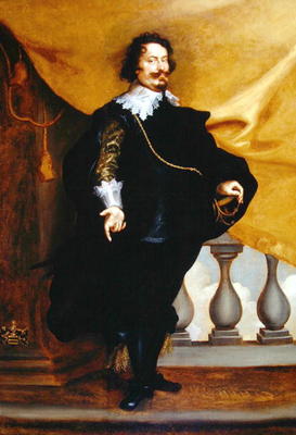 Portrait of an Aristocrat (oil on canvas) à Frans Luyckx ou Leux