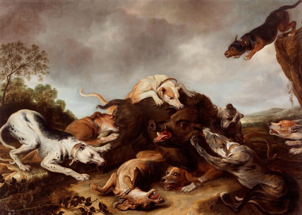 Die Wildschweinjagd à Frans Snyders