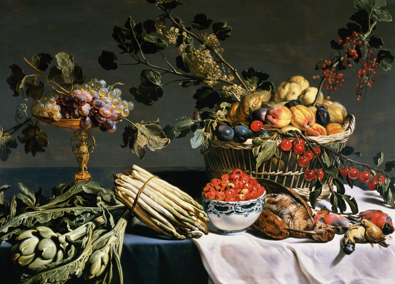 Still Life of Fruit in a Wicker Basket à Frans Snyders