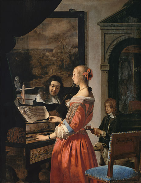 Concert de maison. à Frans van Mieris l'Ancien