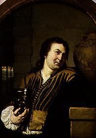portrait d'un buveur. à Frans van Mieris l'Ancien