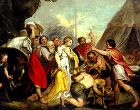 Achillees reçoit les émissaire d'Agamemnon à Frantiszek Smuglewicz