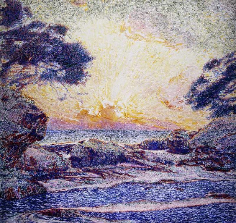 Sonnenuntergang. à Franz Gailliard