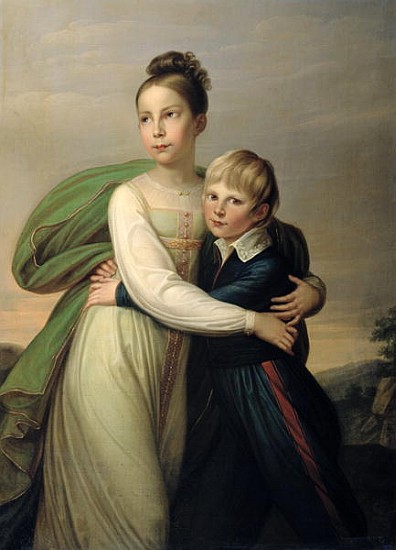 Prince Albrecht and Princess Louise, c.1817 à Franz Gerhard von Kugelgen