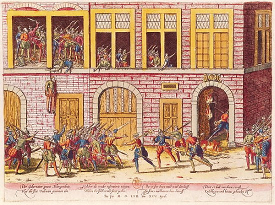 The Hanging of Mottegondrin, in April 1562 à Franz Hogenberg