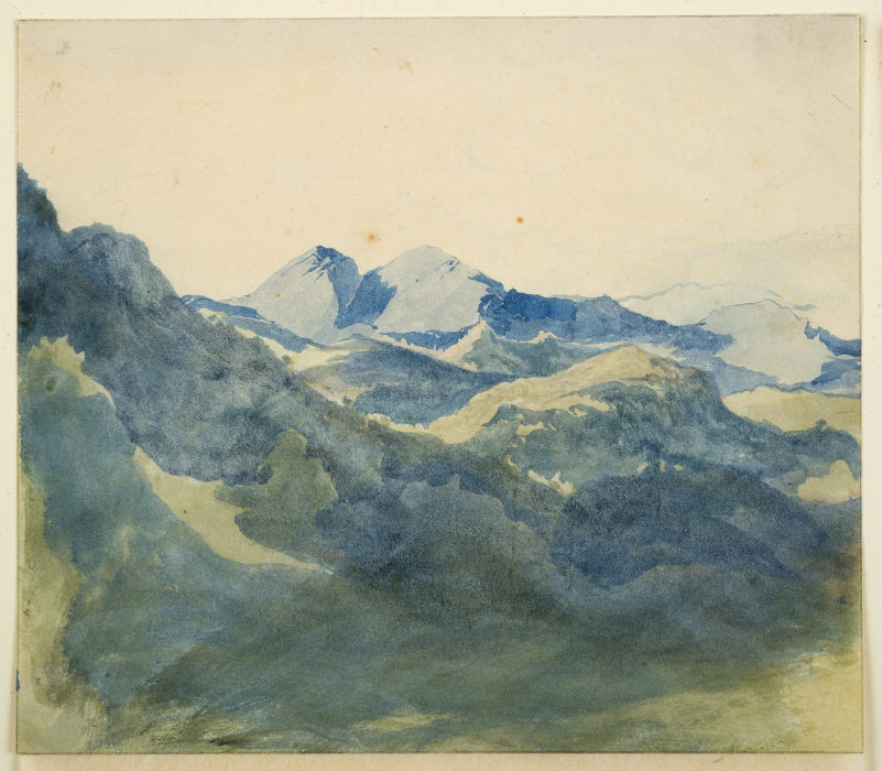 Landscape with Blue Mountains à Franz Horny