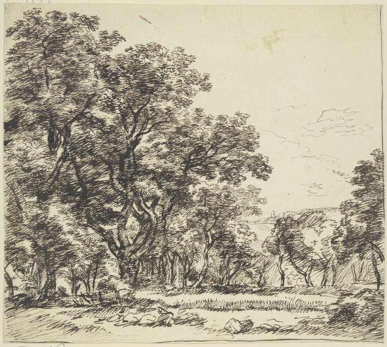 Landscape full of trees à Franz Innocenz Josef Kobell
