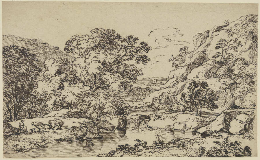 Landscape full of trees à Franz Innocenz Josef Kobell