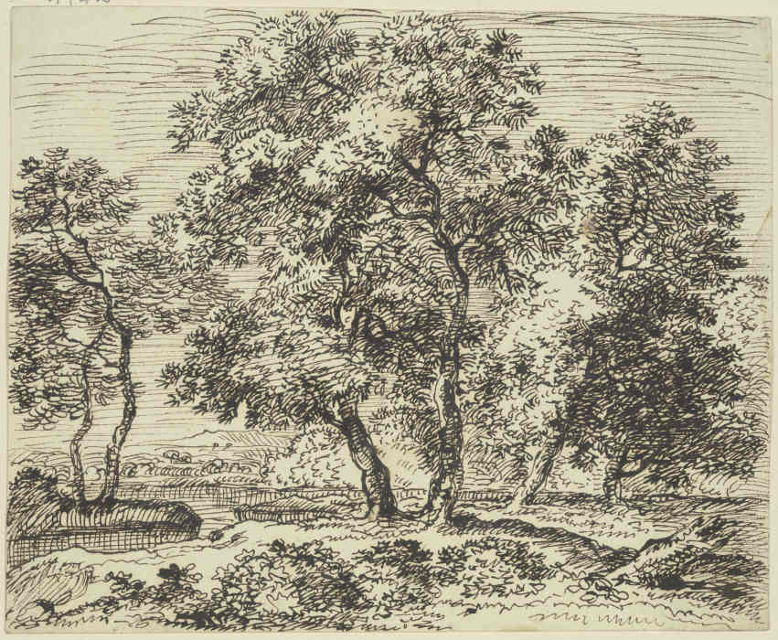 High grove of trees à Franz Innocenz Josef Kobell