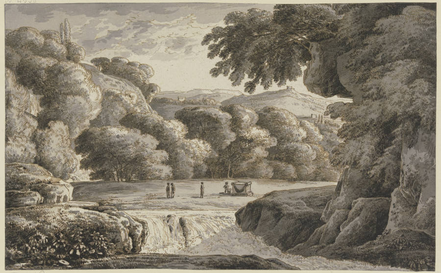 Klassische Landschaft mit Staffage à Franz Innocenz Josef Kobell