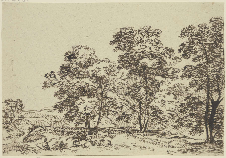 Landschaft mit hohen Bäumen à Franz Innocenz Josef Kobell