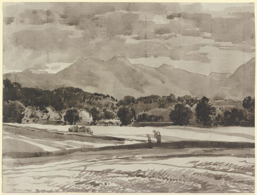 Foothill landscape à Franz Innocenz Josef Kobell
