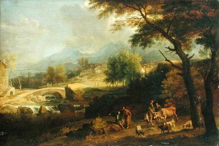 Shepherds in a Landscape à Franz-Joachim Beich