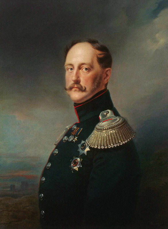 Portrait of Emperor Nicholas I  (1796-1855) à Franz Krüger