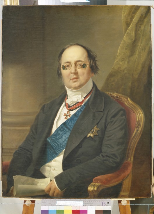 Portrait of Count Alexander Kushelev-Bezborodko (1800-1855) à Franz Krüger