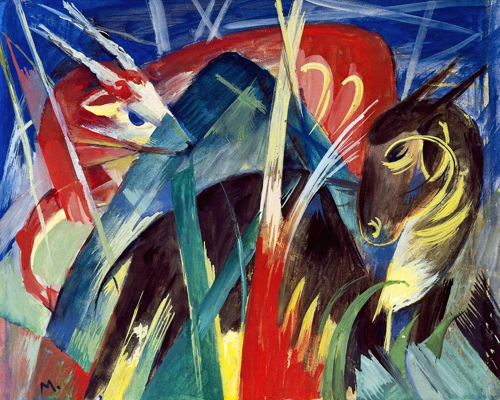 Fable Animals I (Composition with animals I) à Franz Marc