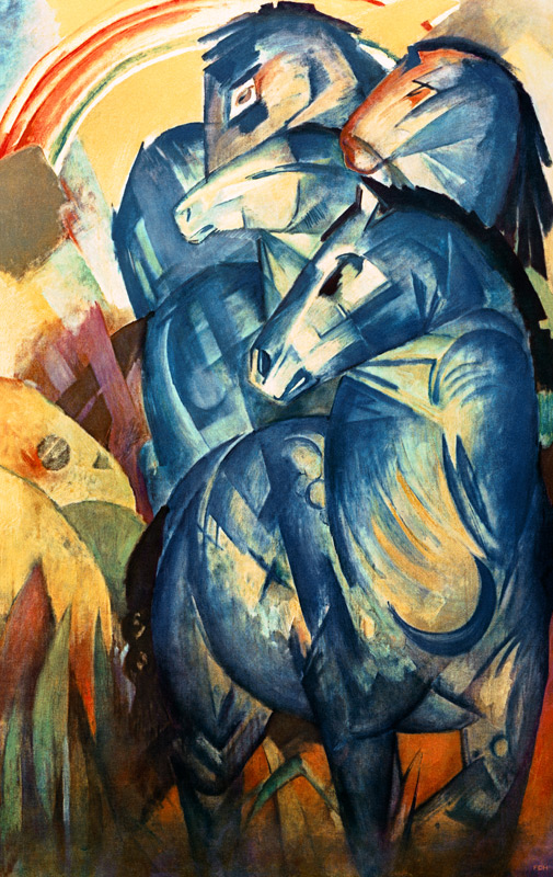 La tour des chevaux bleus à Franz Marc