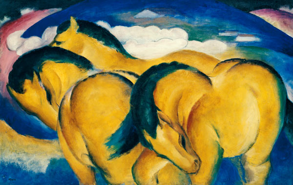 Petits chevaux jaunes à Franz Marc