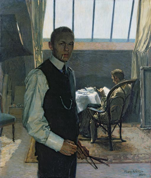 Self Portrait in the Studio à Franz Nolken