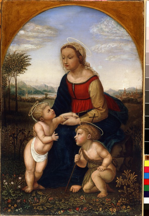 Virgin and child with John the Baptist as a Boy à Franz Pforr