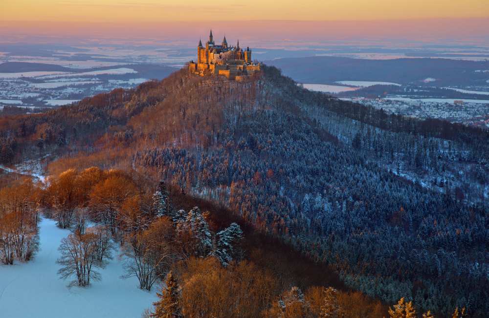 Hohenzollern in  Winter mood à Franz Schumacher