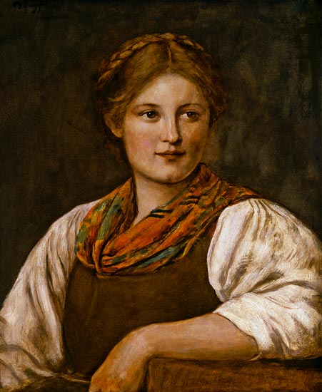 A Bavarian Peasant Girl à Franz von Defregger
