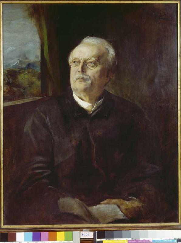 portrait de Conrad Ferdinand Meyer à Franz von Lenbach