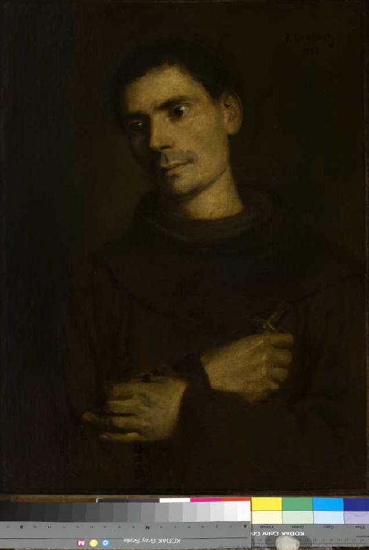 Bildnis eines Franziskanermönchs à Franz von Lenbach