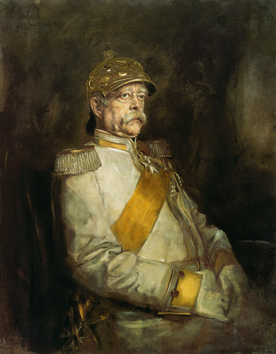 prince Otto von Bismarck dans l'uniforme de cuirassier à Franz von Lenbach