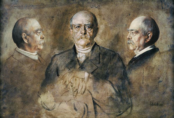 Prince Otto von Bismarck, 1884 (oil on paper) à Franz von Lenbach