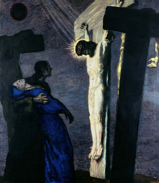 crucifixion du Christ. à Franz von Stuck