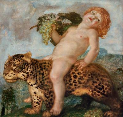 Von Stuck / Boy Bacchus on Panther /1901