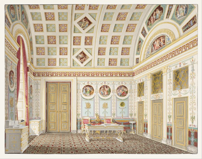 The Dressing Room of King Ludwig I of Bavaria at the Munich Residence Palace à Franz Xaver Nachtmann