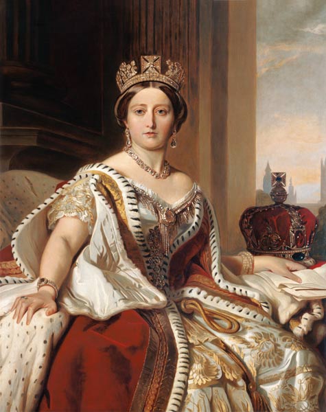Portrait of Queen Victoria (1819-1901) à Franz Xaver Winterhalter