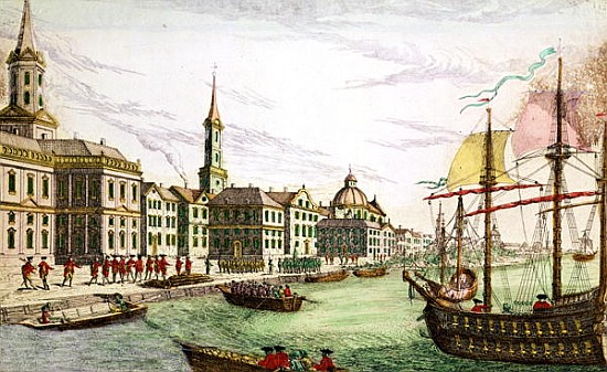 Disembarking of the English Troops at New York, 29th June 1776 à Franz Xavier Habermann