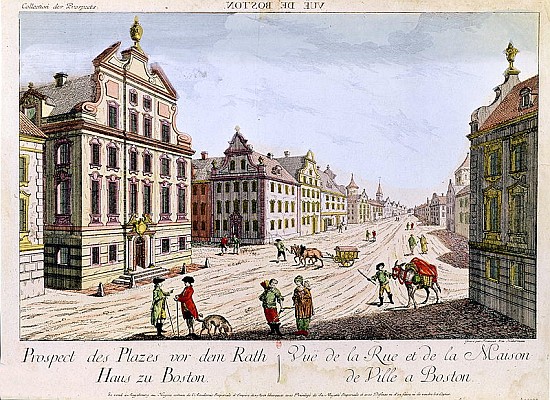 View of the Town Hall, Boston à Franz Xavier Habermann