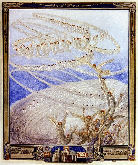Illustration from Dante''s ''Divine Comedy'', Paradise, Canto XXX à Franz von (Choisy Le Conin) Bayros