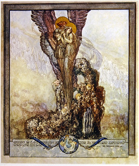 Illustration from Dante''s ''Divine Comedy'', Paradise, Canto XXIII à Franz von (Choisy Le Conin) Bayros