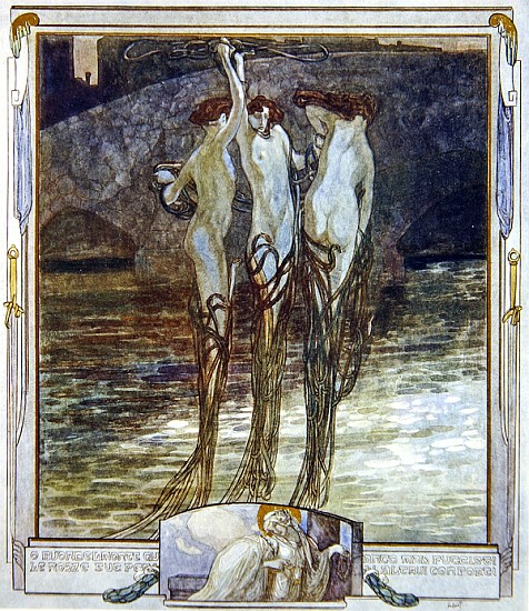 Illustration from Dante''s ''Divine Comedy'', Paradise, Canto XVI à Franz von (Choisy Le Conin) Bayros