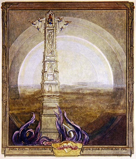 Illustration from Dante''s ''Divine Comedy'', Paradise, Canto I à Franz von (Choisy Le Conin) Bayros