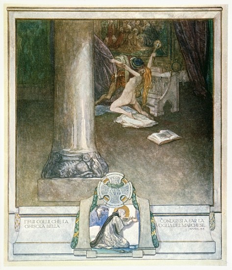 Illustration from Dante''s ''Divine Comedy'', Inferno, XVIII: 55 à Franz von (Choisy Le Conin) Bayros