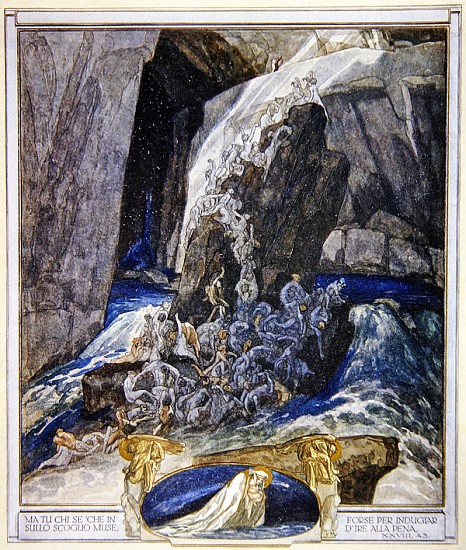 Illustration from Dante''s ''Divine Comedy'', Inferno, Canto XXIII à Franz von (Choisy Le Conin) Bayros