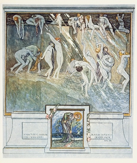 Illustration from Dante''s ''Divine Comedy'', Inferno, Canto XIV. 28 à Franz von (Choisy Le Conin) Bayros