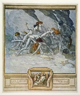 Illustration from Dante''s ''Divine Comedy'', Inferno, Canto XXX: 22