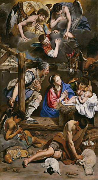 The Adoration of the Shepherds à Fray Juan Batista Maino ou Mayno